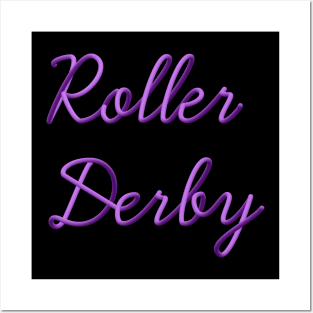 Roller Derby 3D Lettering Posters and Art